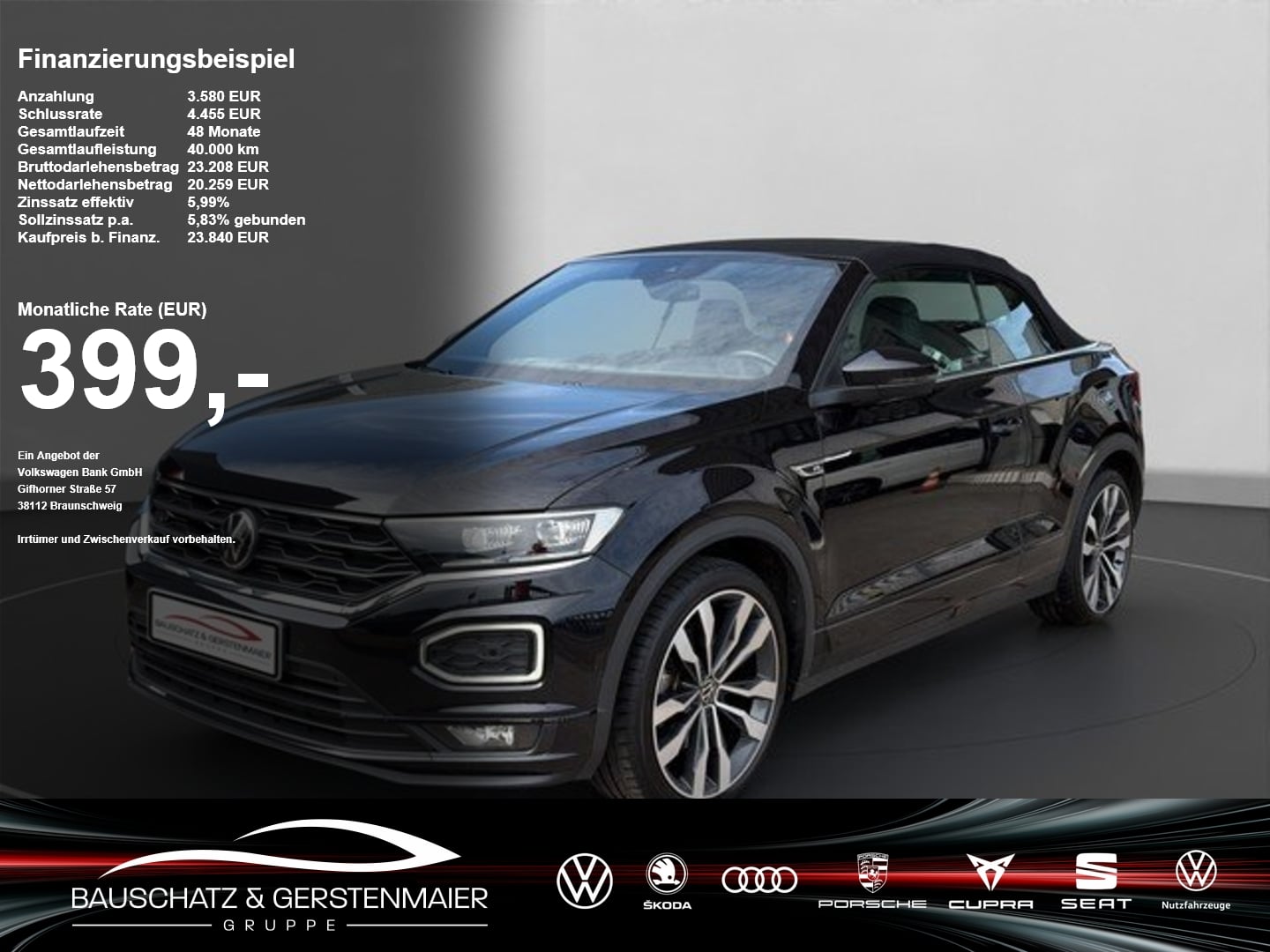 VW T-Roc Cabriolet 1.5 TSI DSG R-Line *LED*ACC*AHK* Virtual SpurW    Kam.