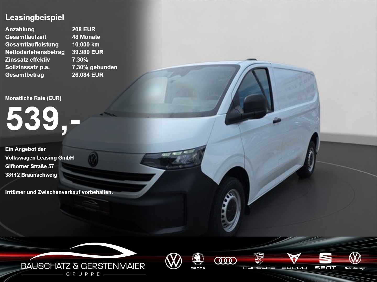 VW T7 New Transporter Kasten 2.0 TDI *LED*PDC*RFK*