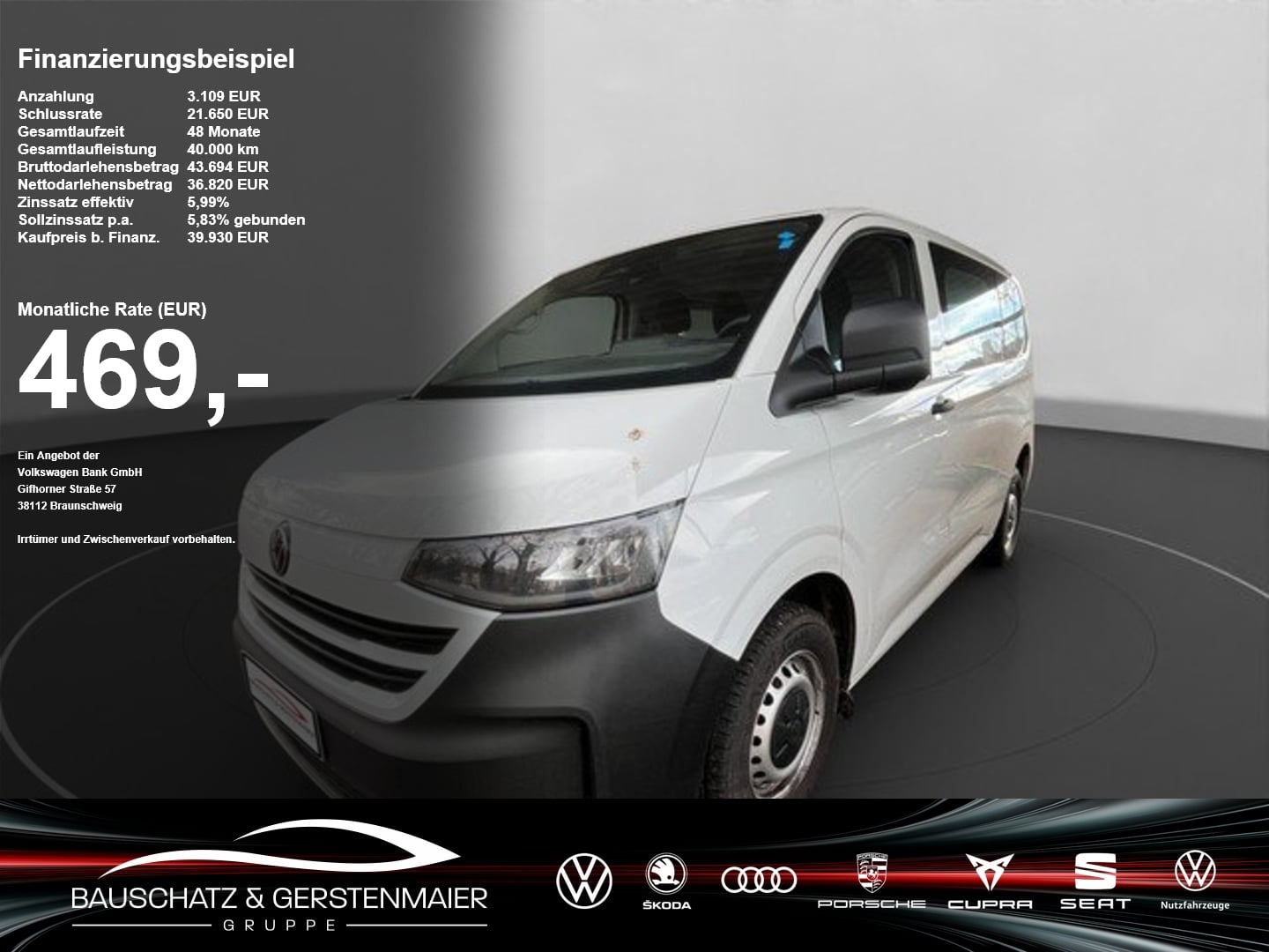 VW T7 New Transporter Kombi 2.0 TDI *9-SITZER*