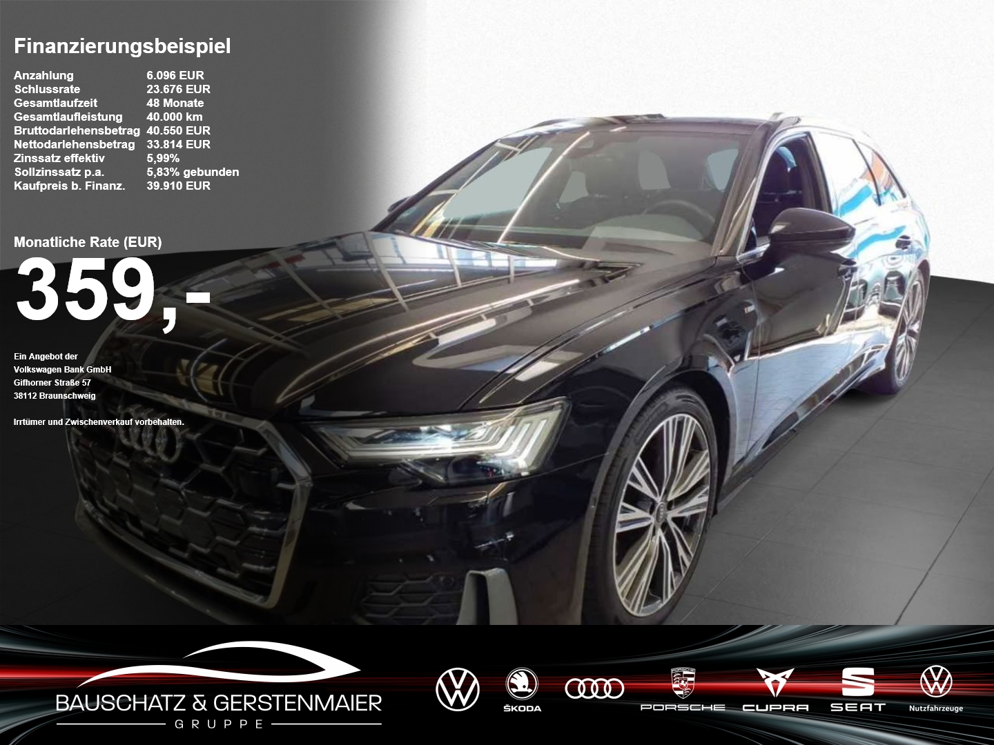Audi A6 Avant 45 TFSI quattro S line LEDER*AHK*STHZG