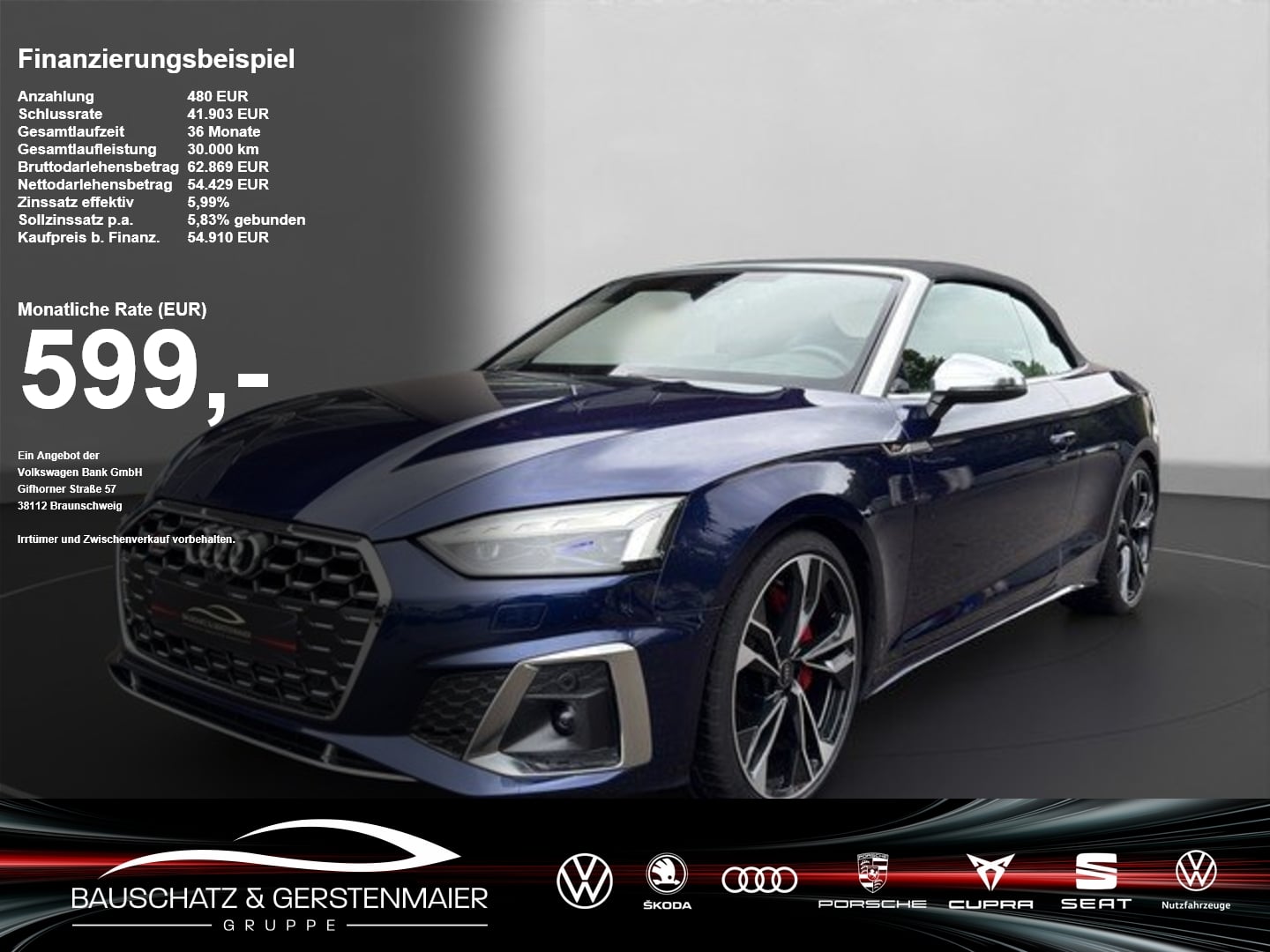 Audi S5 Cabrio 3.0 TFSI quattro *AHK*KRZHG*HuD*B&O*