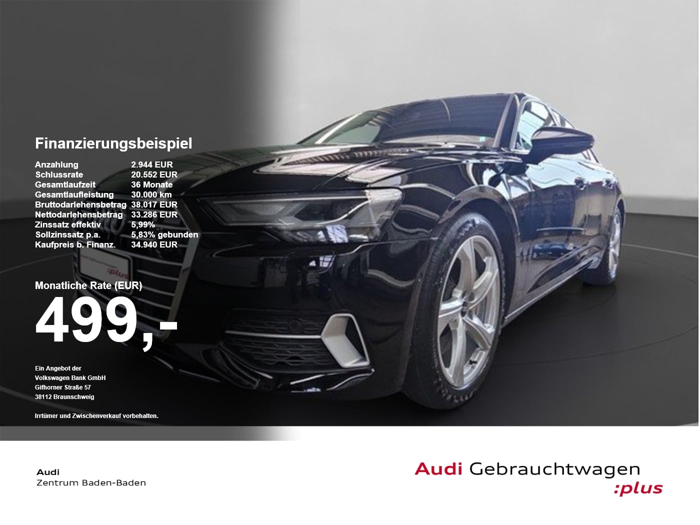 Audi A6 Lim. 50 TFSI e quattro sport LED*NAVI*SOUND SoundSys LED