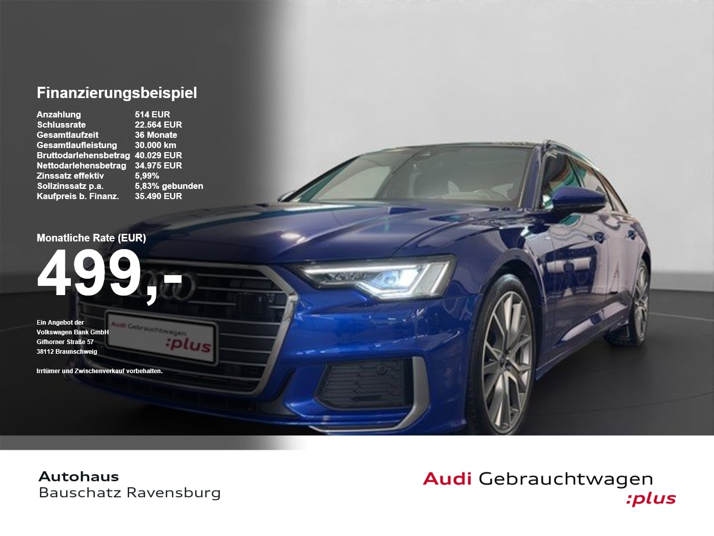 Audi A6 Avant 50 TFSI e quattro S Line Sport MATRIX SpurH