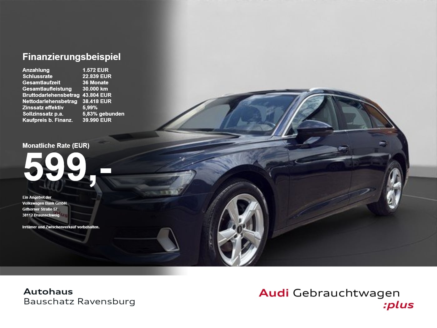 Audi A6 Avant 45 TDI quattro sport *STHZ*LED*B&O*ACC* SpurH el.Heck