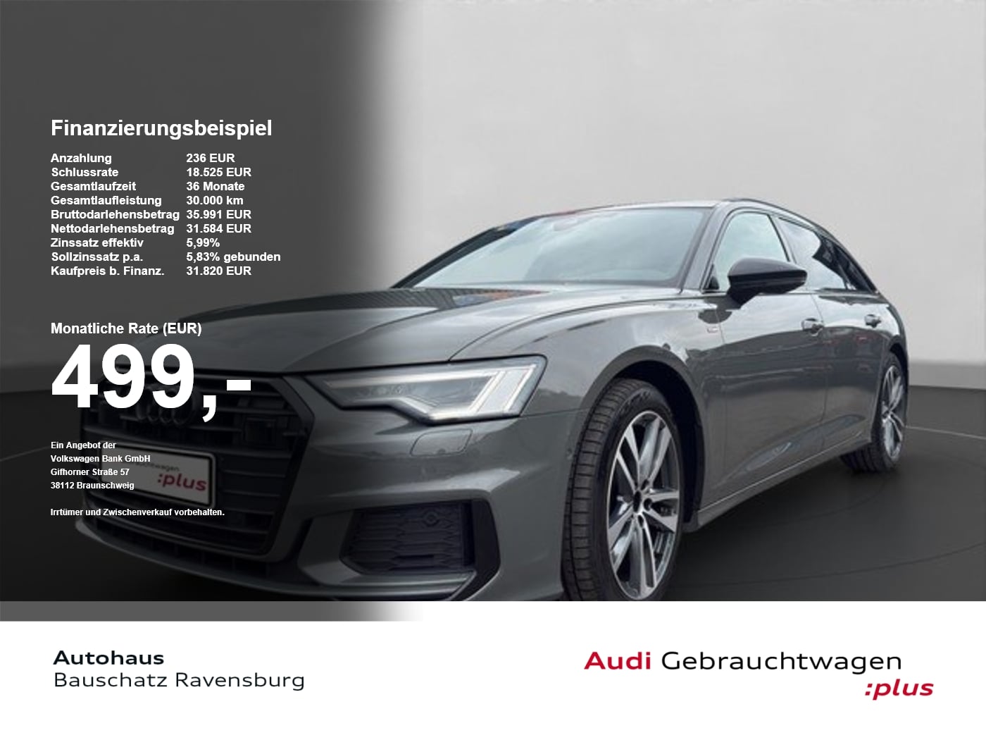 Audi A6 Avant 40 TDI design *MATRIX*PANO*RFK*SOUND* SpurH el.Heck Navi