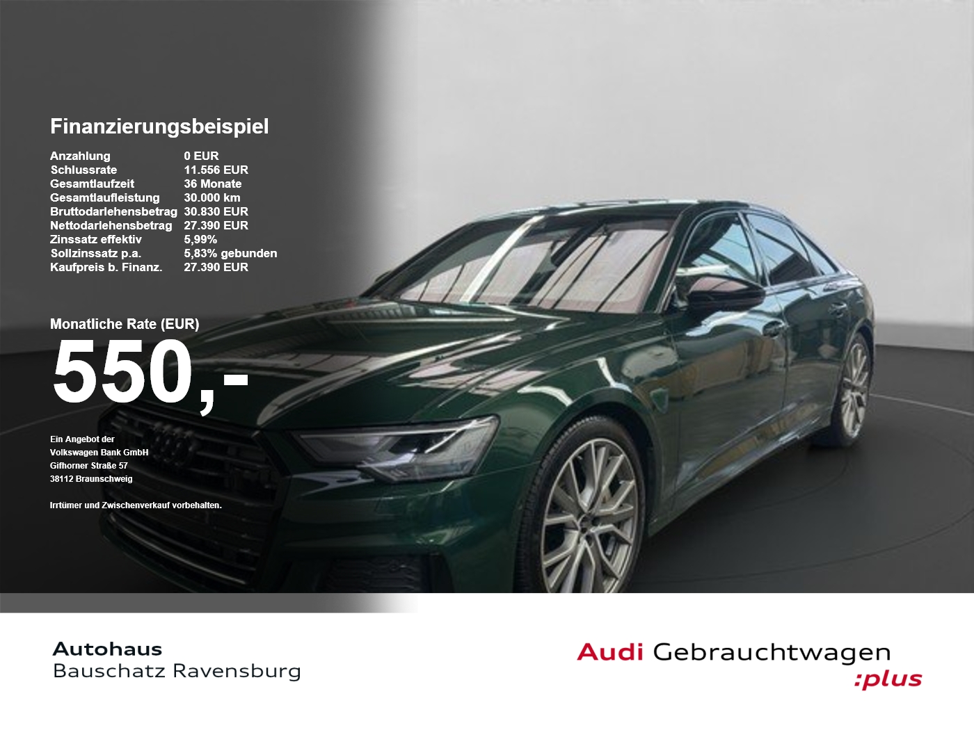 Audi A6 Lim 50 TFSI e quattro sport SOUND*ACC*LED SpurH el.Heck