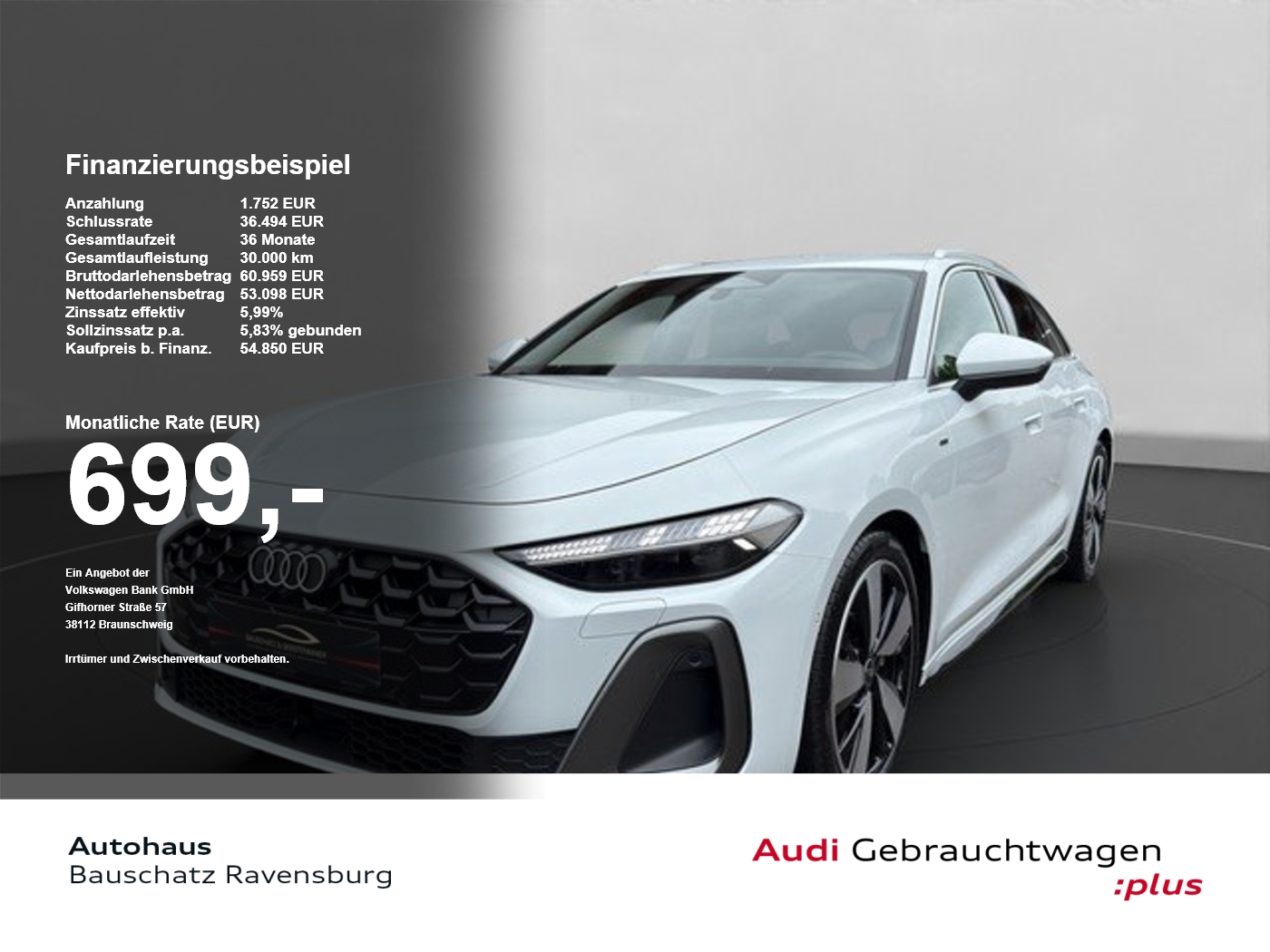 Audi A5 Avant e-hybrid quattro