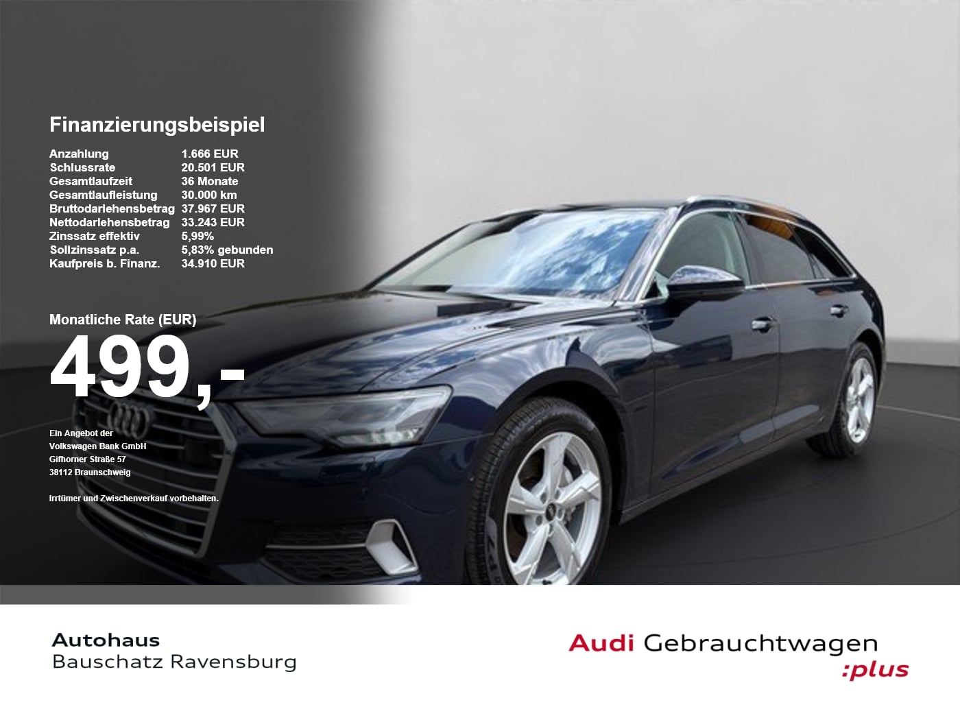 Audi A6 Avant 40 TDI quattro sport *LED*RFK*B&O*ACC* SpurH el.Heck