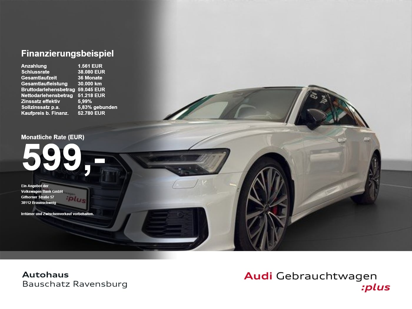 Audi S6 Avant 3.0 TDI quattro *MATRIX*AHK*HUD*RFK* AHK ACC DynLicht