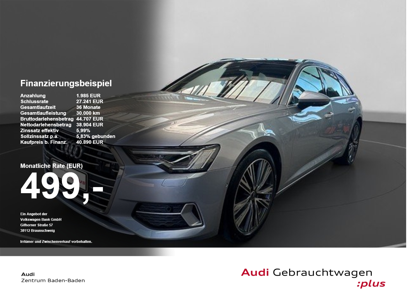 Audi A6 Avant 40 TDI quattro sport *AHK*PANO*MATRIX* SpurH el.Heck
