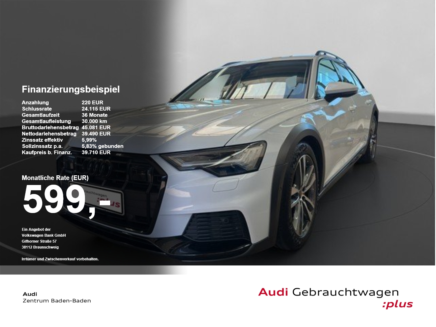 Audi A6 Allroad 50 TDI quattro *MATRIX*B&O*STHZ*AHK* SpurH el.Heck AUT
