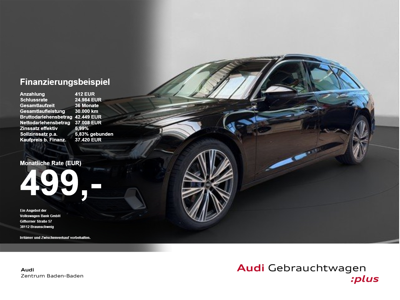 Audi A6 Avant 40 TDI quattro sport *AHK*PANO*MATRIX* SpurH el.Heck