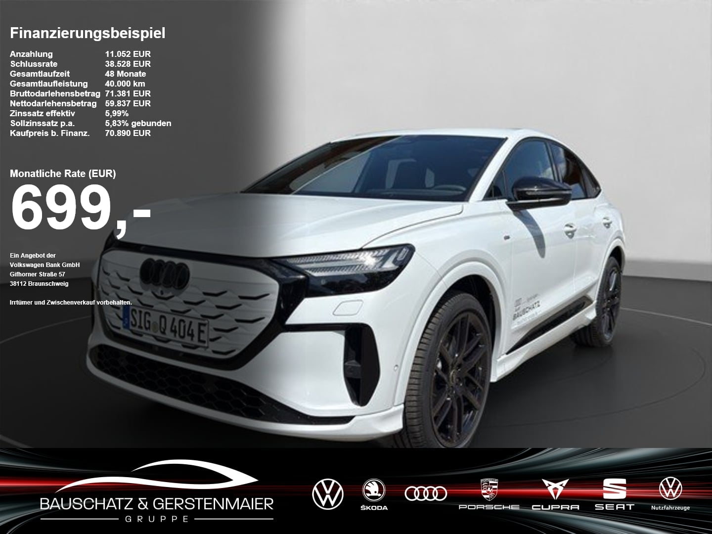 Audi Q4 SB e-tron quattro TechPr*AHK*HeadUp S line