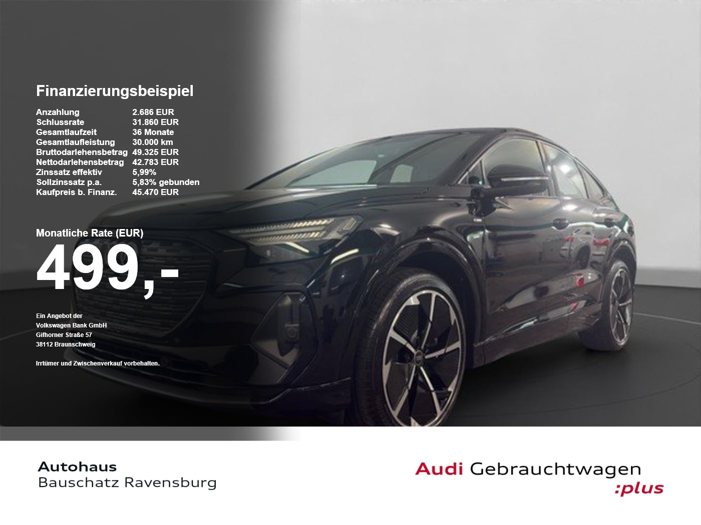 Audi Q4 e-tron Sportback 50 quattro *MATRIX*AHK*RFK* PDC