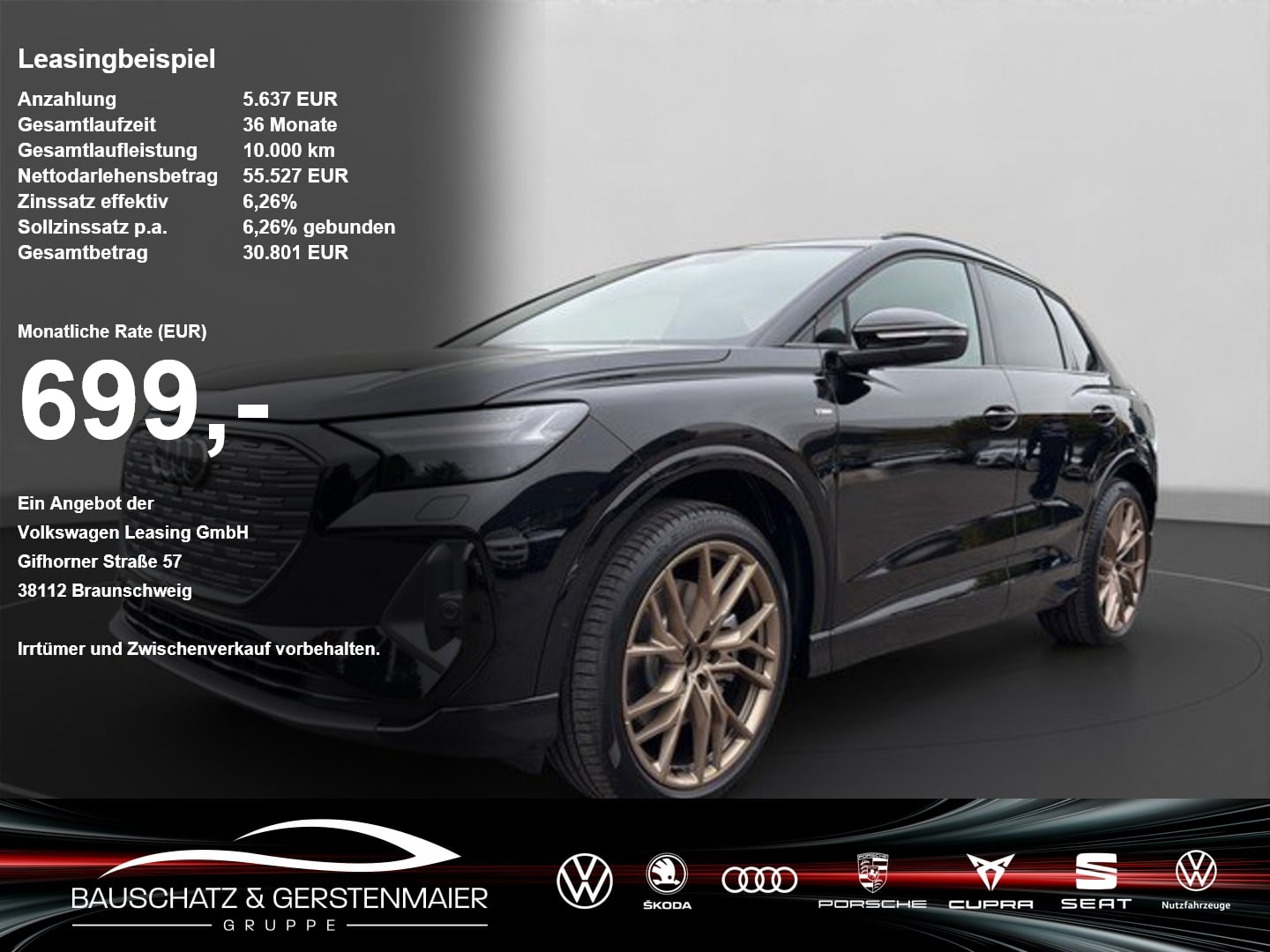 Audi Q4 e-tron 45 210kW Edit. S Line *PANO*SONOS*KAM* SoundSys SpurW SHZ