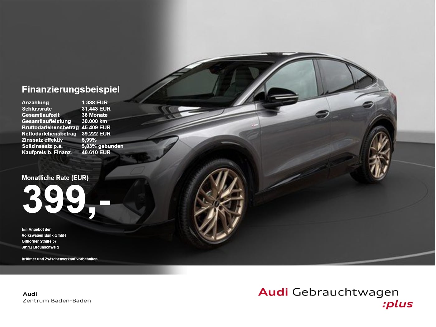 Audi Q4 e-tron Sportback 50 Edition One *MATRIX*PANO*Quattro SpurH