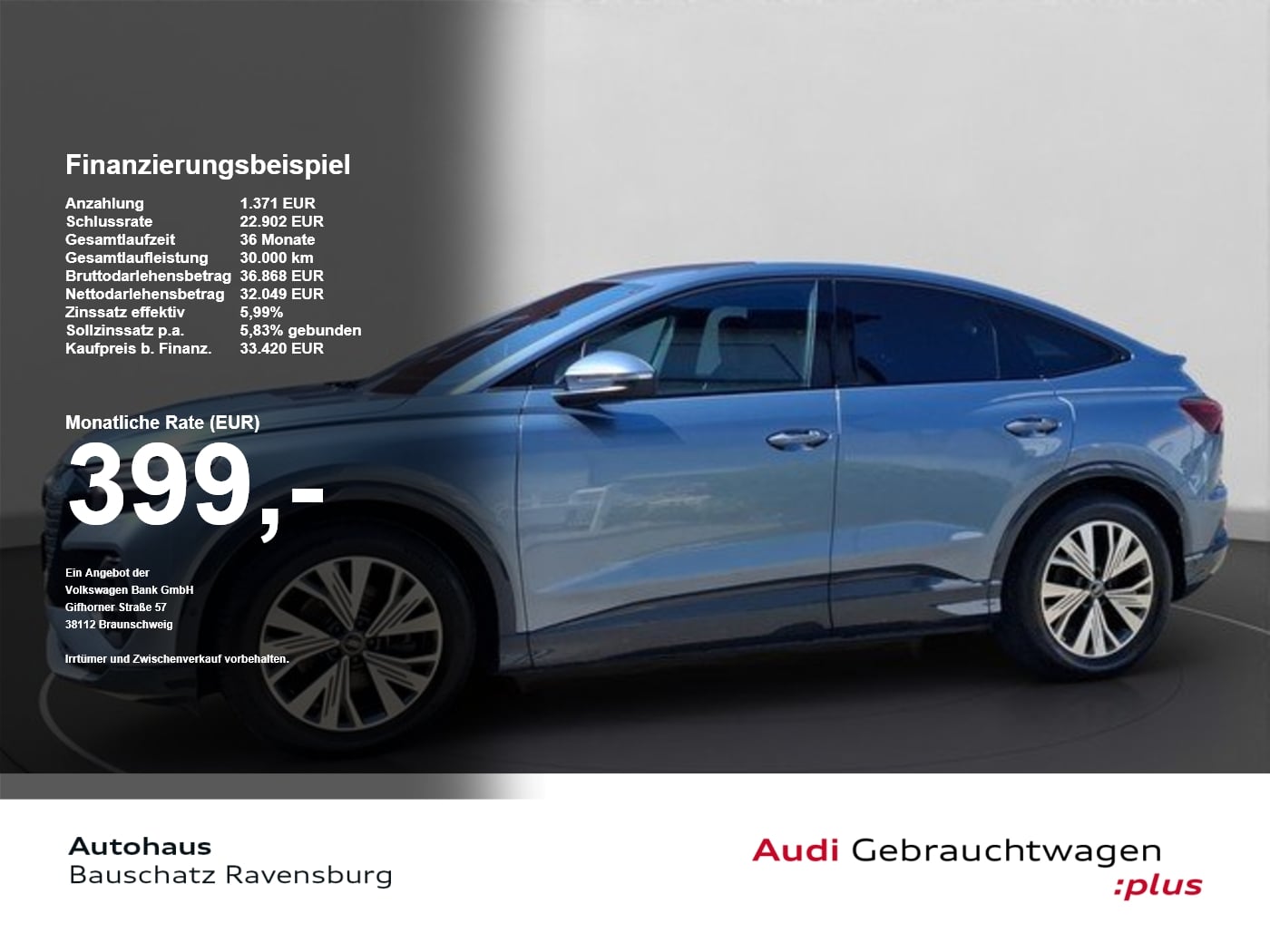 Audi Q4 e-tron Sportback 35 *MATRIX*ACC*RFK*SOUND*SH* SpurH AUT