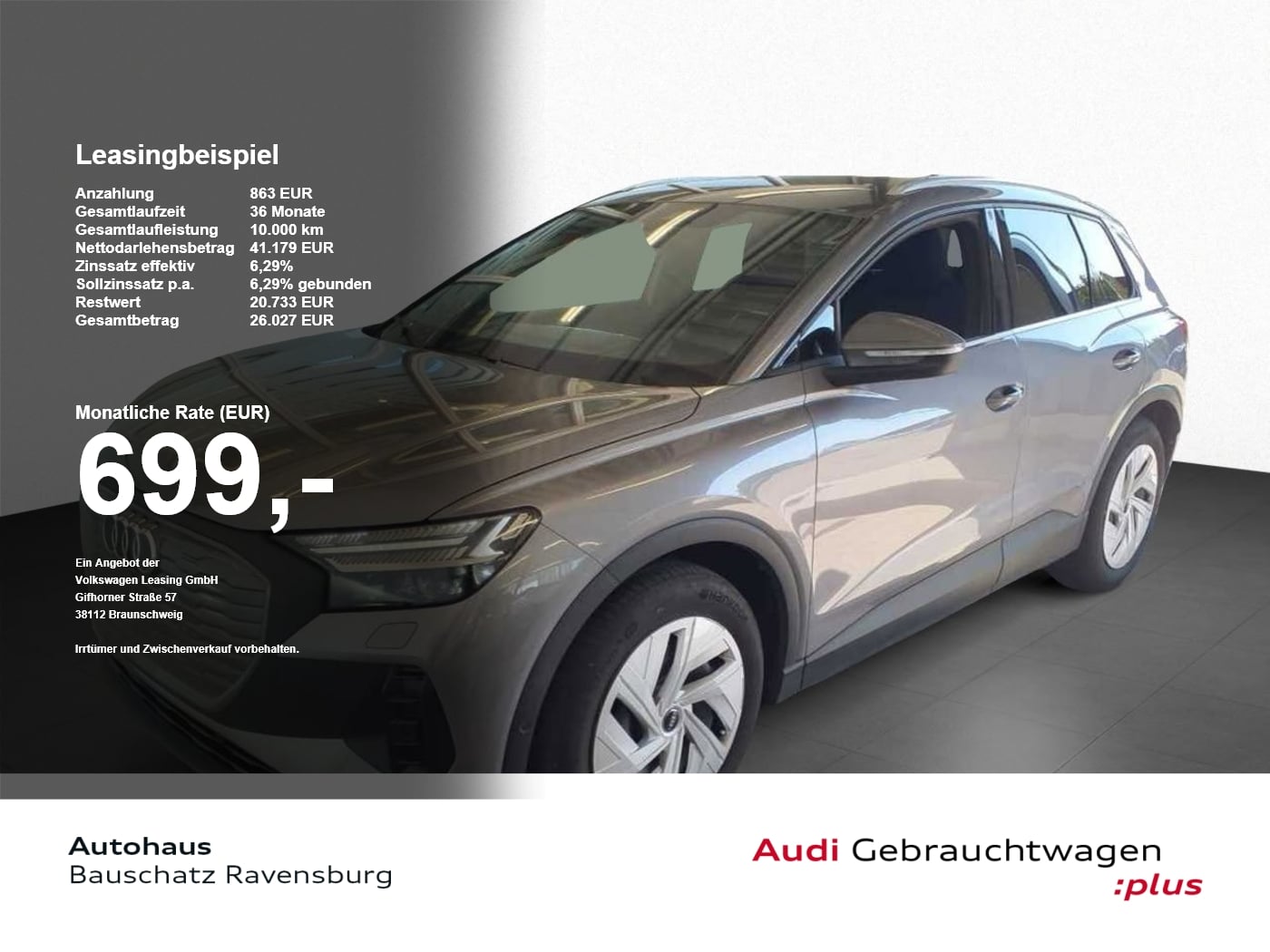 Audi Q4 e-tron 45 quattro *MATRIX*ACC*RFK*VIRTUAL*SZ* PDC ACC el.Heck