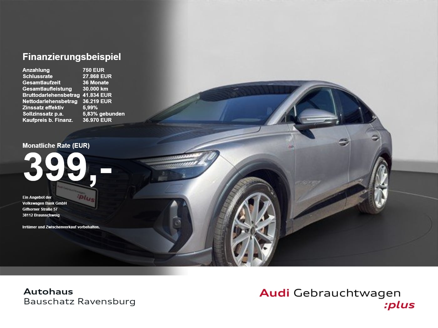 Audi Q4 e-tron Sportback 40 *MATRIX*AHK*NAVI*PRIVACY* SpurH AUT