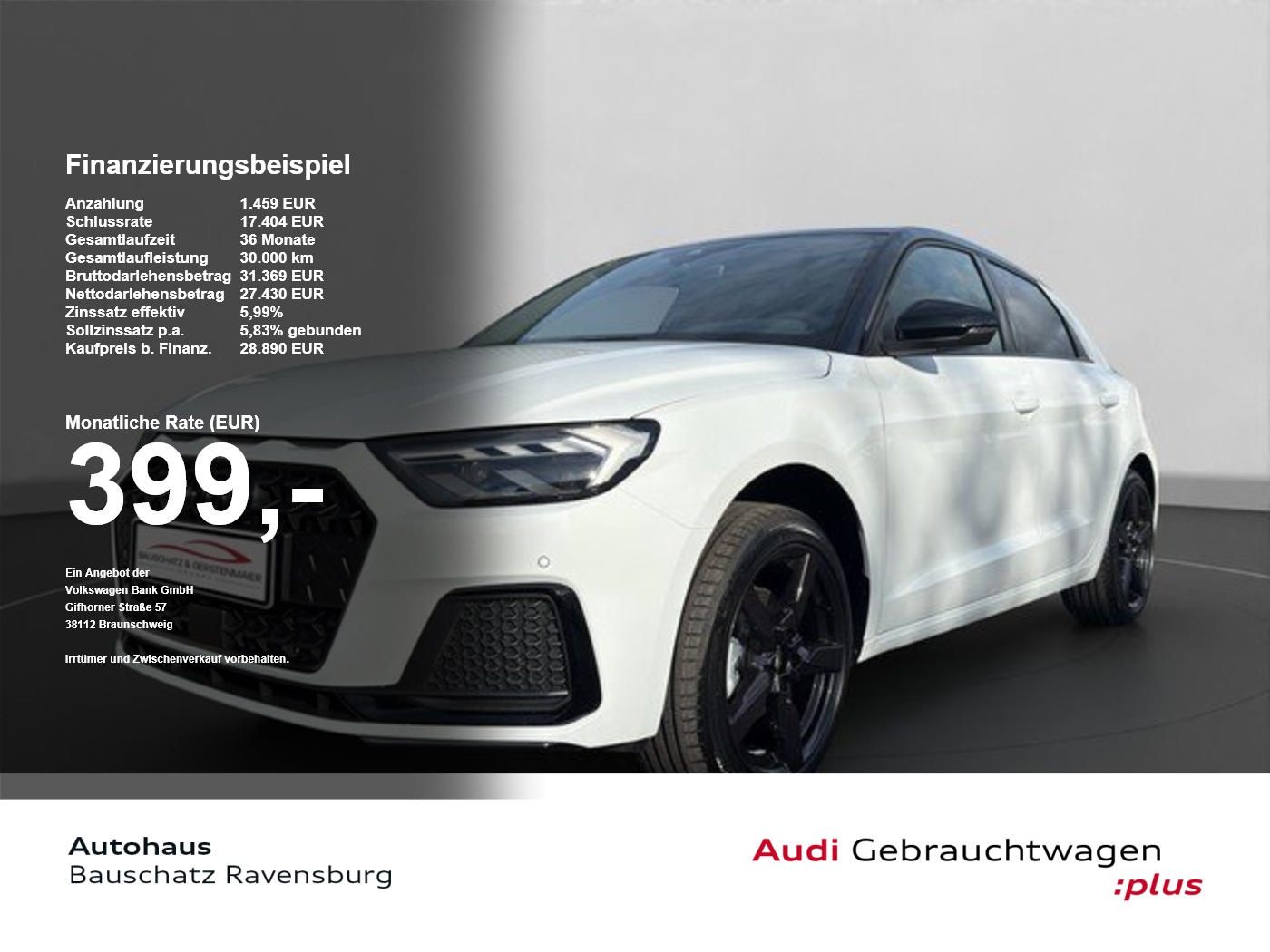 Audi A1 SB advanced 30 TFSI LED*Kamera*Schw.Plus