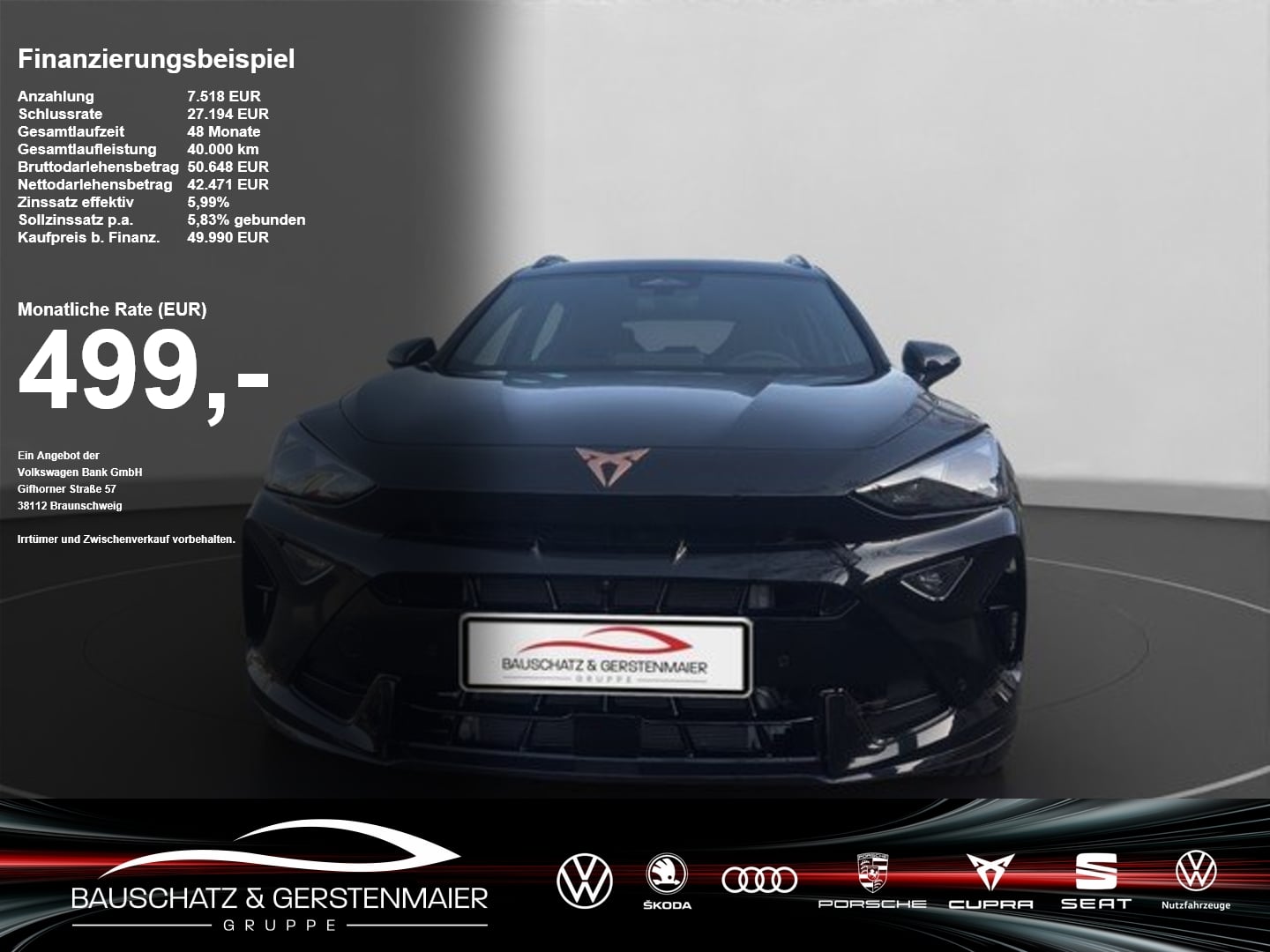 Cupra Formentor VZ Black Edition 1.5 e-HYBRID 6-Gang-DSG