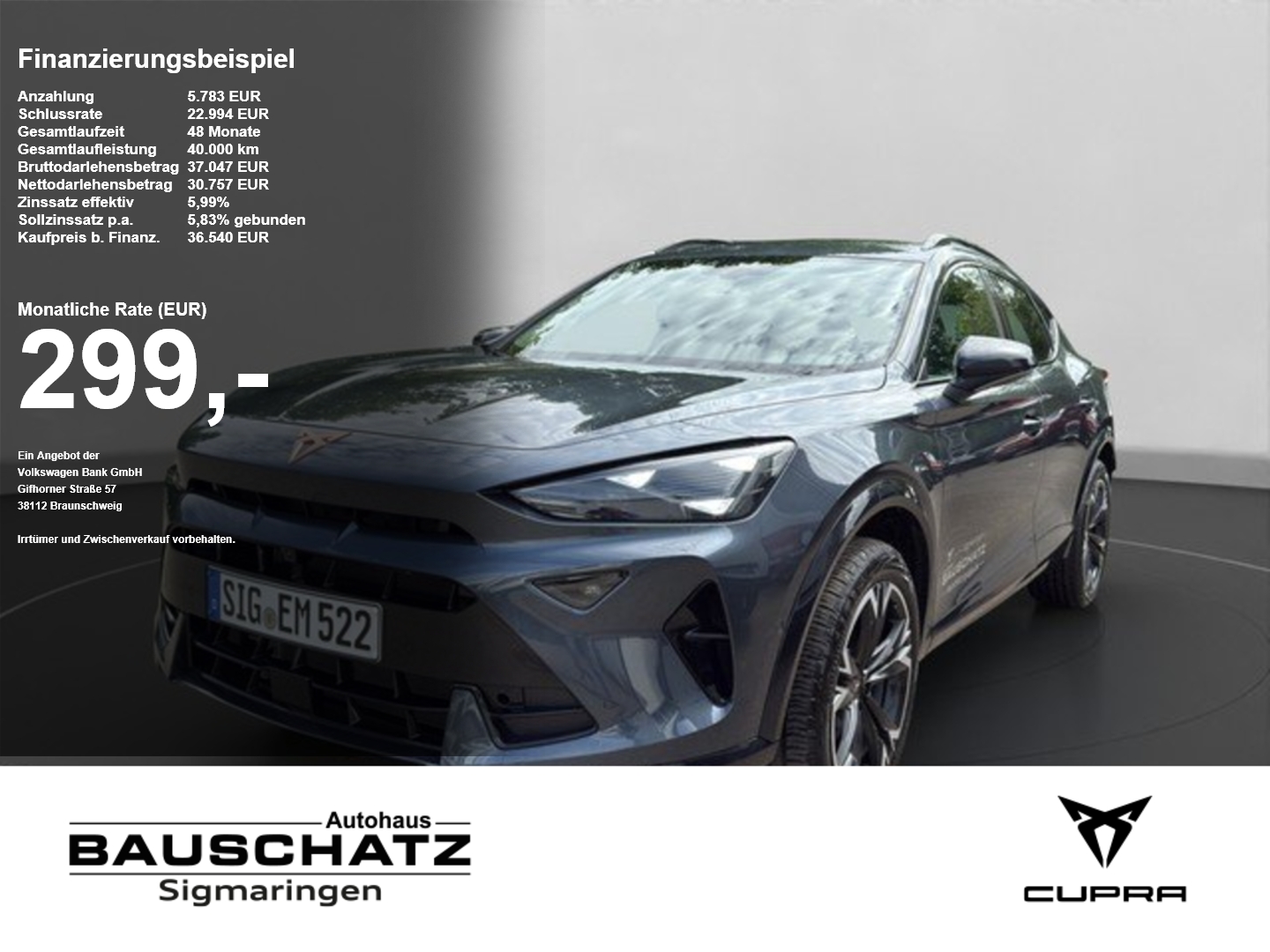 Cupra Formentor 2.0 TDI DSG