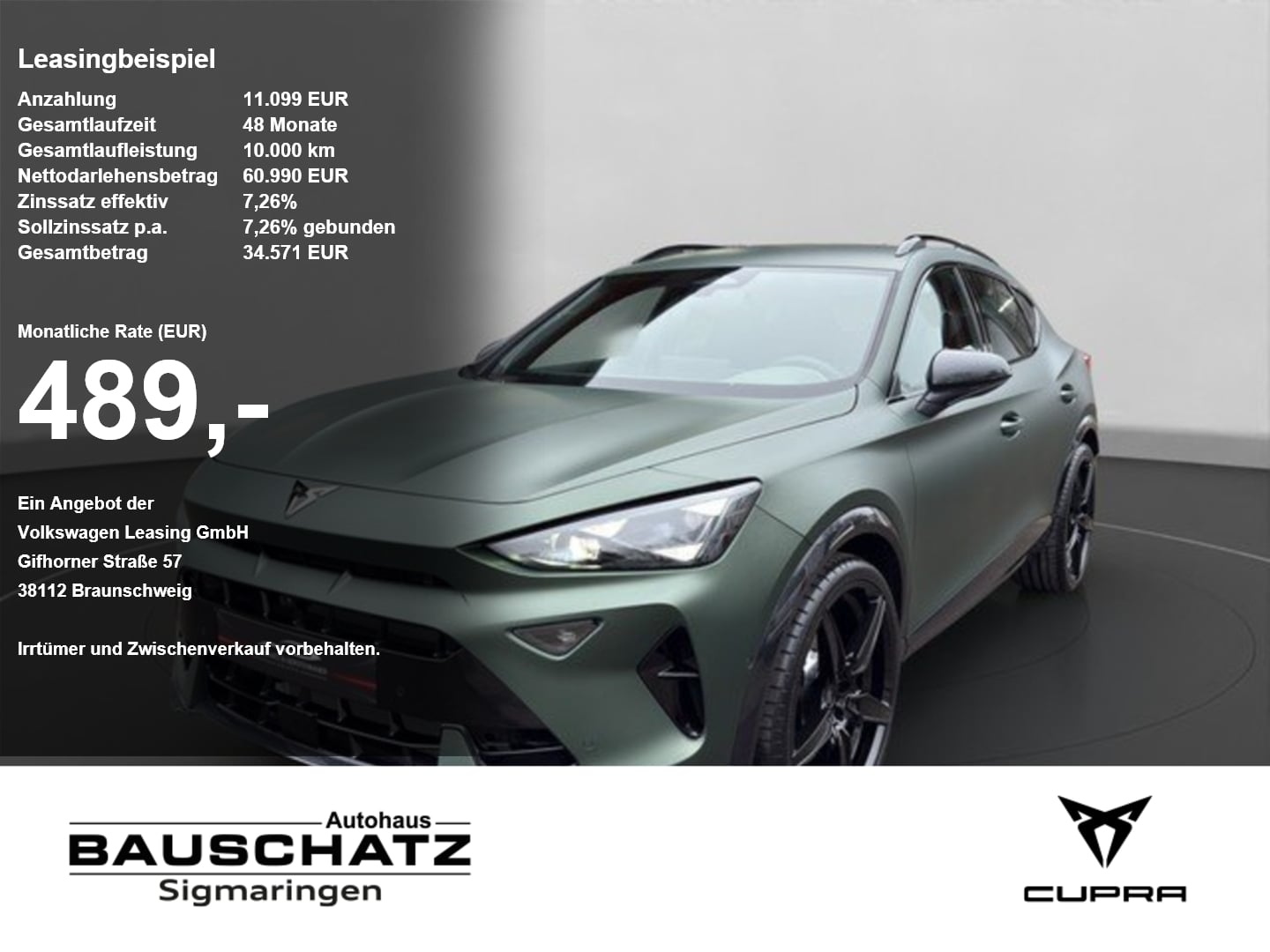 Cupra Formentor VZ ABT Power 400 PS Edition 4Drive 7-Gang DSG