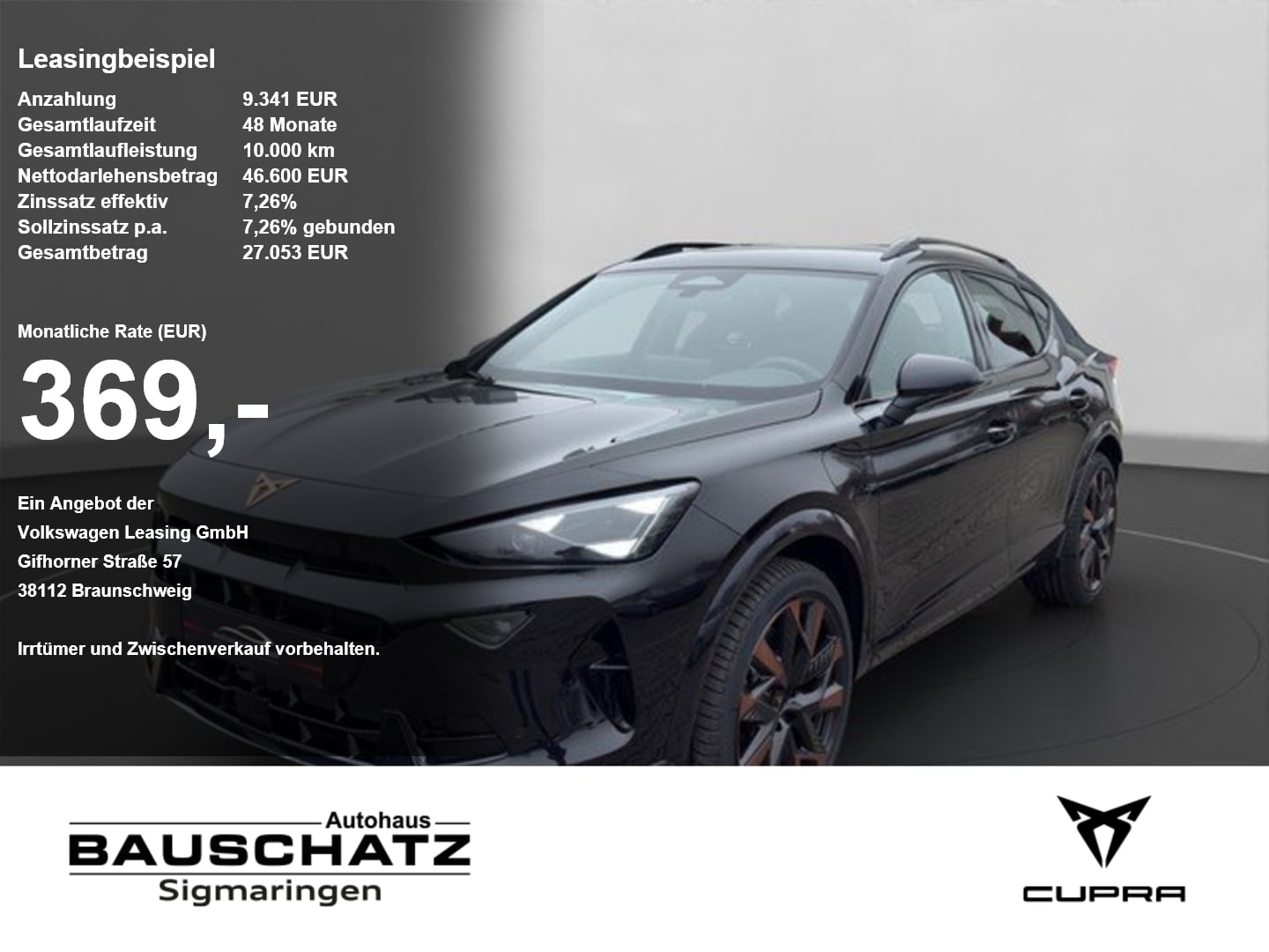 Cupra Formentor VZ 1.5 e-HYBRID 6-Gang-DSG
