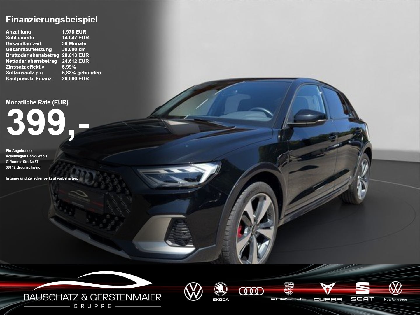 Audi A1 allstreet 35 TFSI S tronic *LED*GRA*PDC*SZH* PDC Leder SHZ SportS.