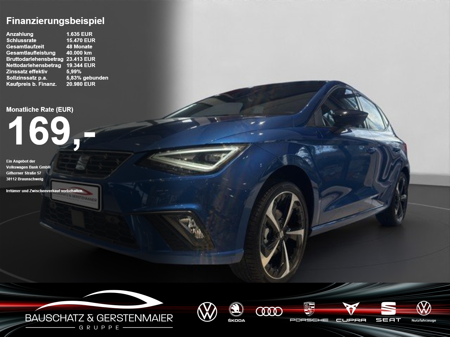 Seat Ibiza FR 1.0 TSI *APPLE&ANDROID*LED*PDC*VIRTUAL Sportp. Virtual ACC PDC