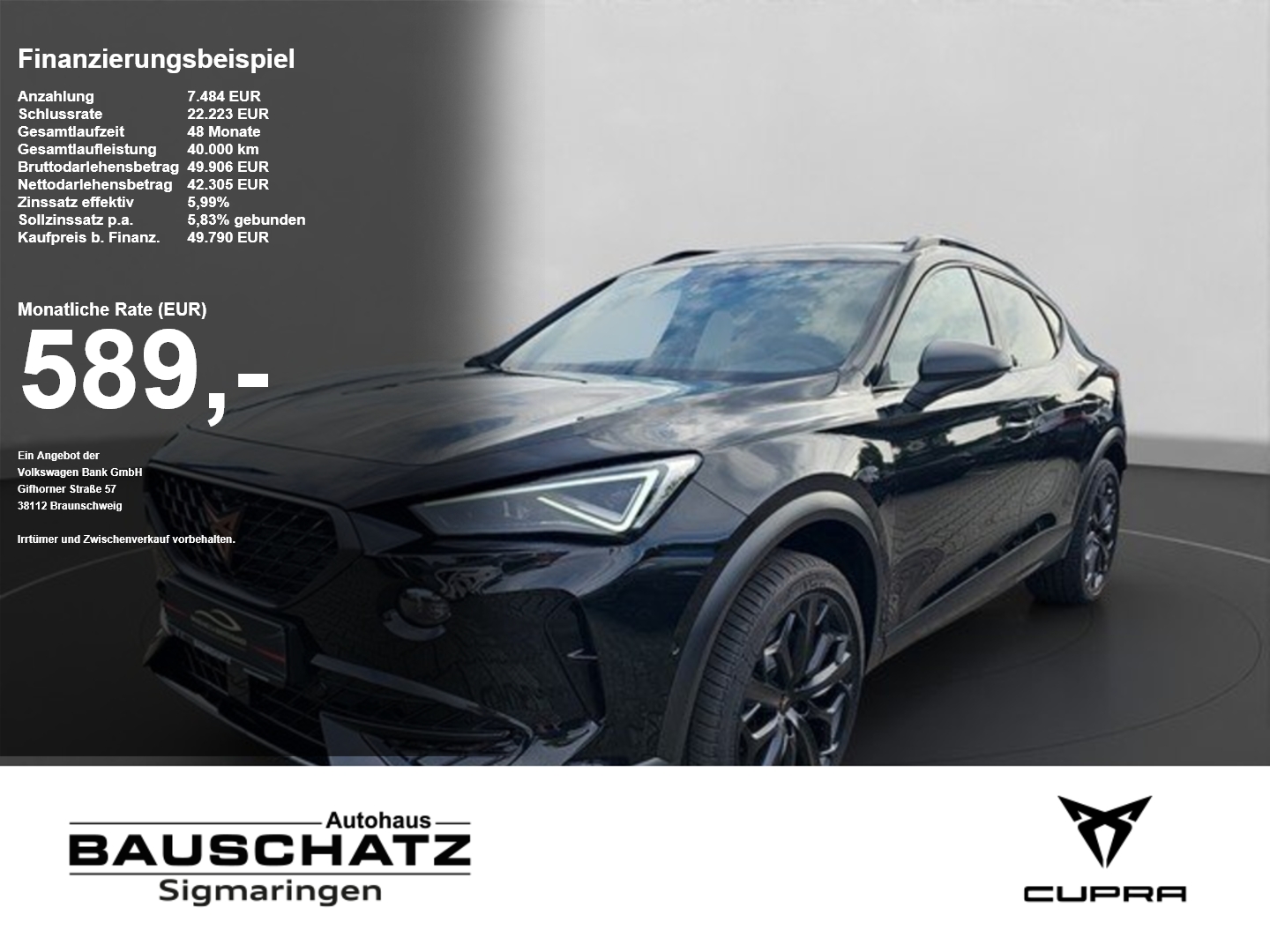 Cupra Formentor VZ Tribe Edition 2.0 TSI 4Drive 7-Gang-DSG