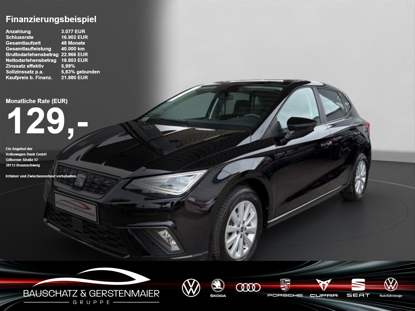 Seat Ibiza 1.0 TSI DSG Style Edition *LED*KESSY*PANO* Navi PDC