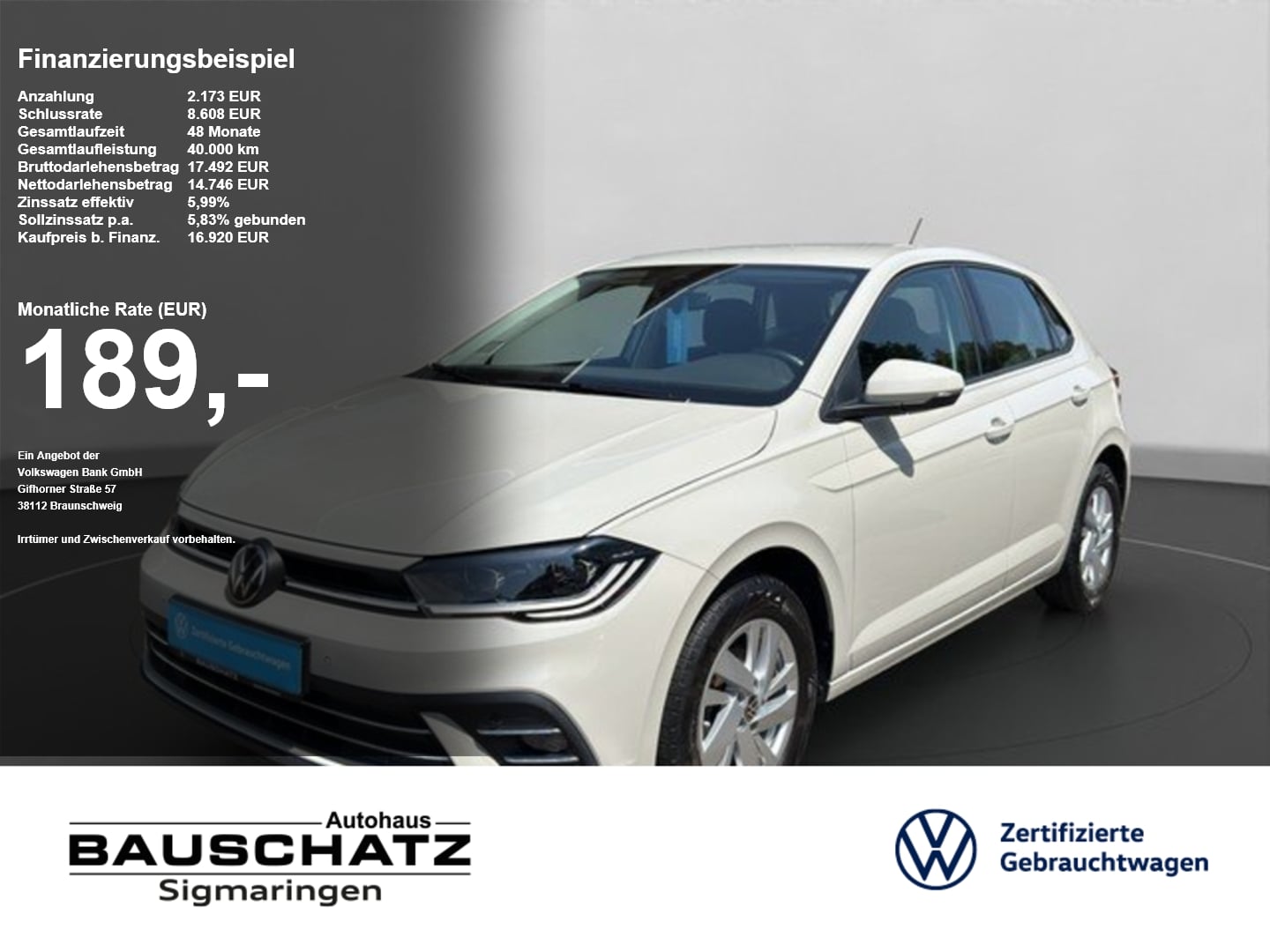 VW Polo 1.0 TSI Style *IQ-LIGHT*SZH*VIRTUAL*LANE* Virtual PDC LM