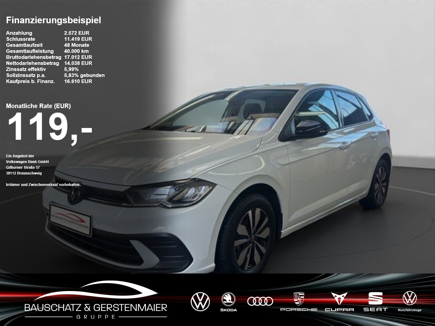 VW Polo 1.0 Goal *LED*VIRTUAL*GRA*MFL*PRIVACY*SZH* Virtual PDC DynLicht