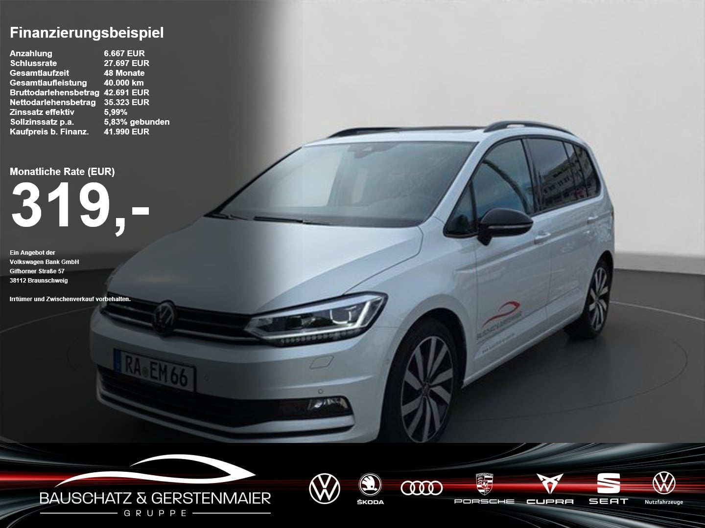 VW Touran 1.5 TSI DSG Highline *7-SITZER*PANO*STHZ*