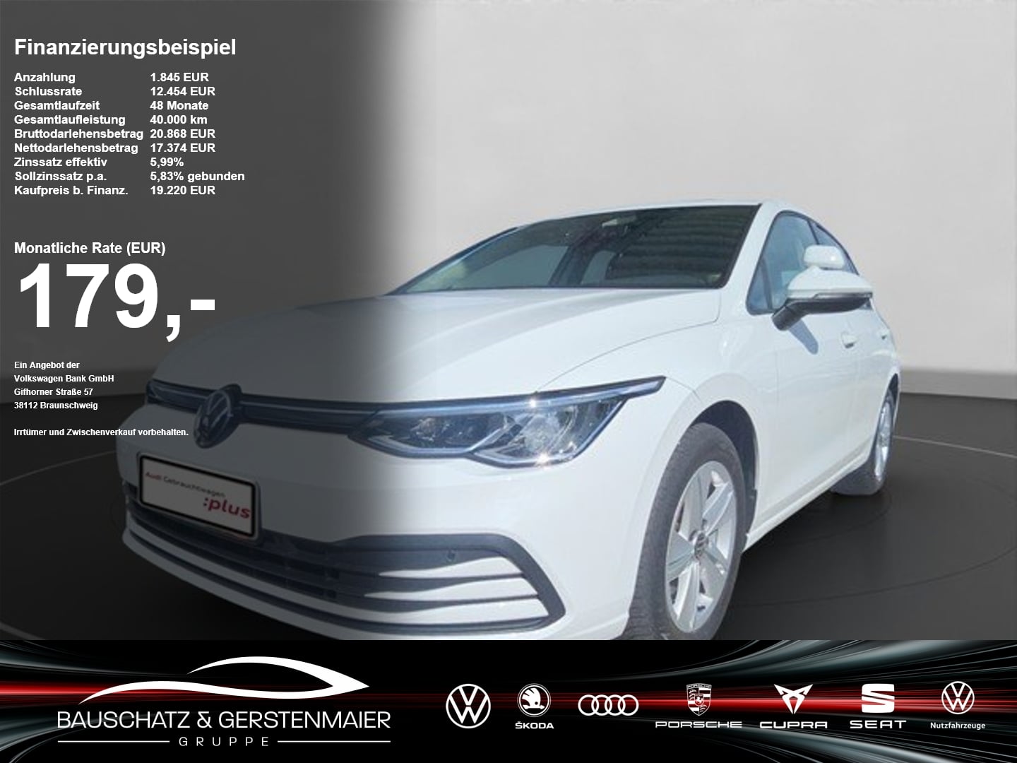 VW Golf VIII 2.0 TDI Life*FAHRSCHULFAHRZEUG *NAVI* Navi ACC DynLicht Kam. SHZ