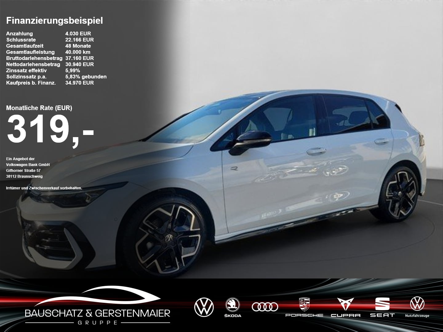 VW Golf VIII 1.5 eTSI DSG R-Line *MATRIX*NAVI*HUD*