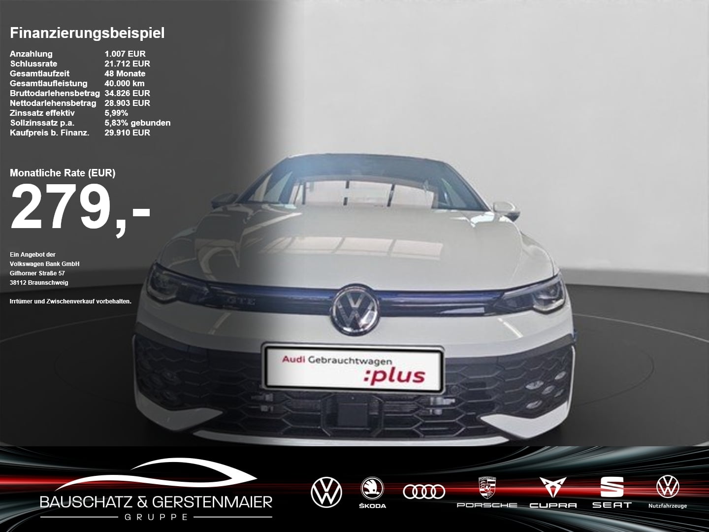 VW Golf GTE 1.5 eHybrid HUD*MATRIX*360&deg;*ACC*DCC