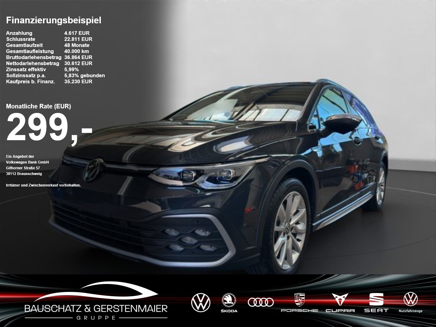 VW Golf VIII Variant Alltrack 2.0 TDI DSG 4Motion Virtual