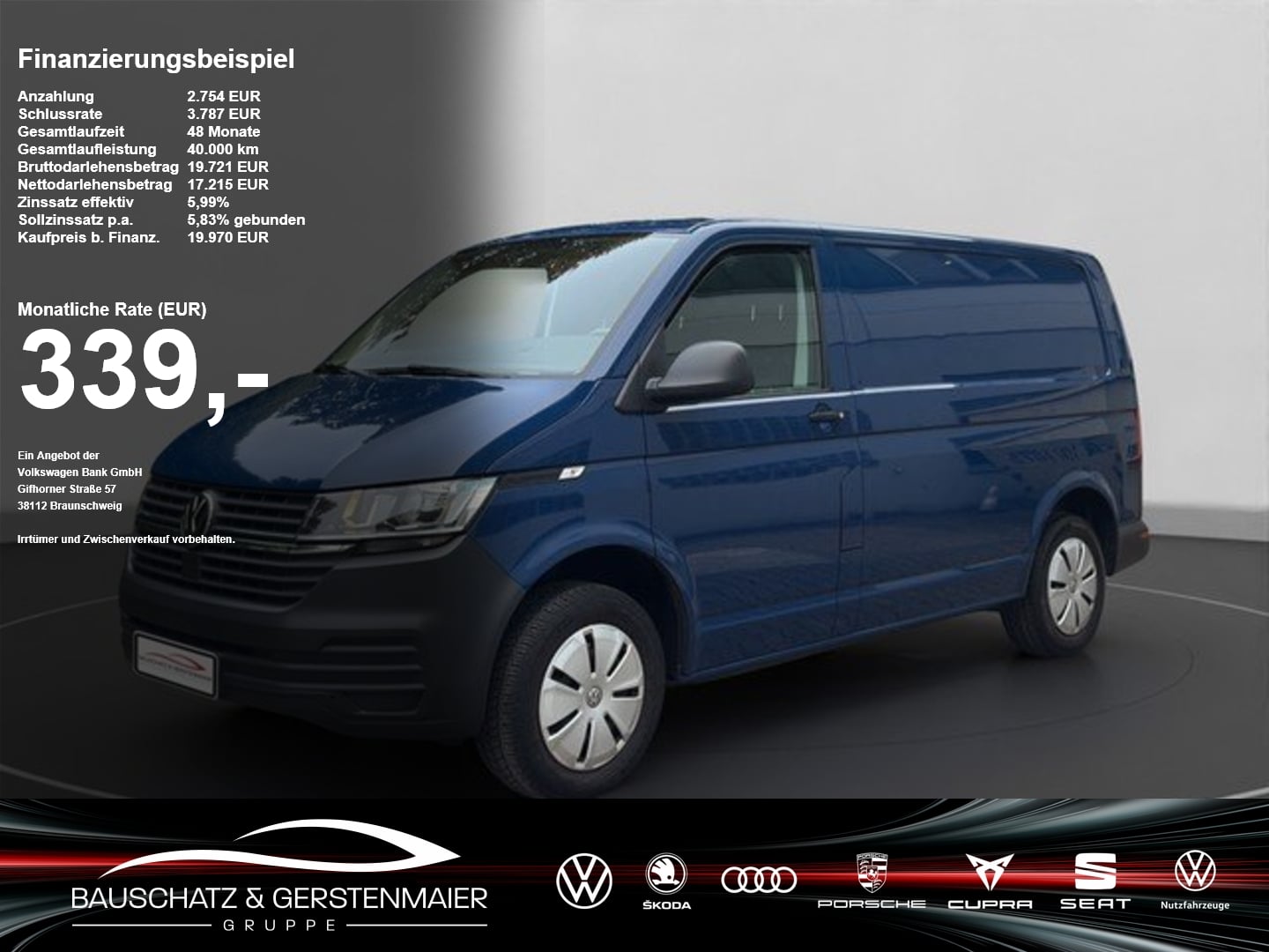 VW T6.1 Transporter Kasten 2.0 TDI *AHK*KLIMA* AHK