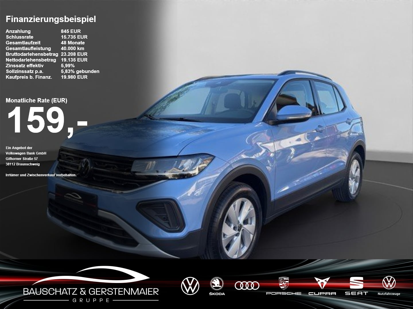 VW T-Cross 1.0 TSI Life
